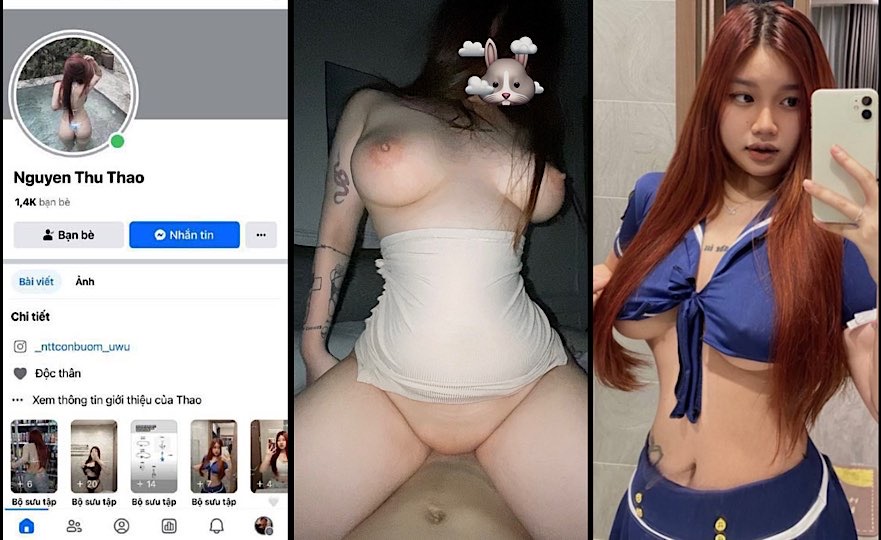 LEAK FULL Clip sex Hotgirl Nguyen Thu Thao IG @nttconbuom uu Dit nhau vu to lon mup vs trai